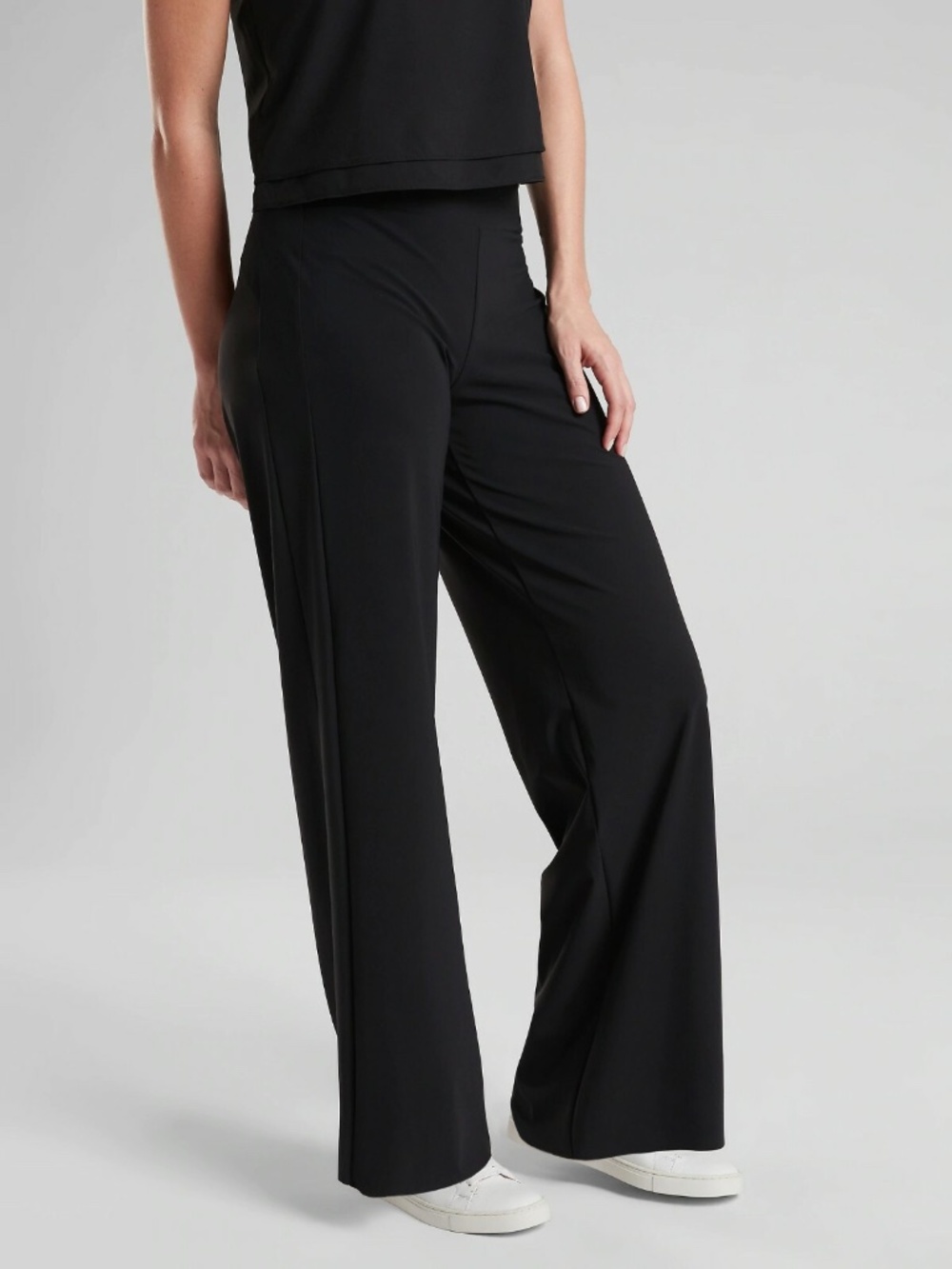Athleta Meridian Wide Leg Pants Black Size Medium - Picture 4 of 5